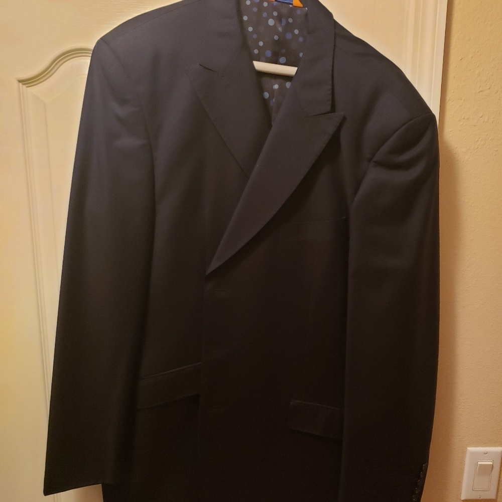 Blue suit coat